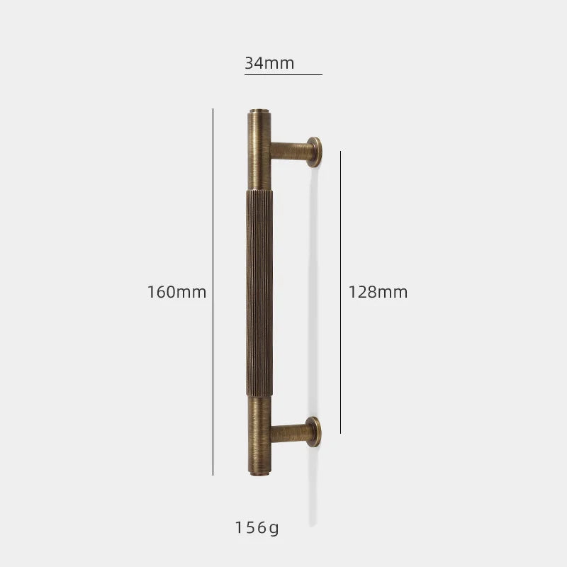 Antique Brass Furniture Handles – Bronze Plated Cabinet Pulls and Wardrobe Bar Knobs 160mm Handles