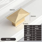 Modern Zinc Alloy Drawer Knobs - Single Hole Cabinet Handles for Dresser and Shoe Cabinets M Knobs