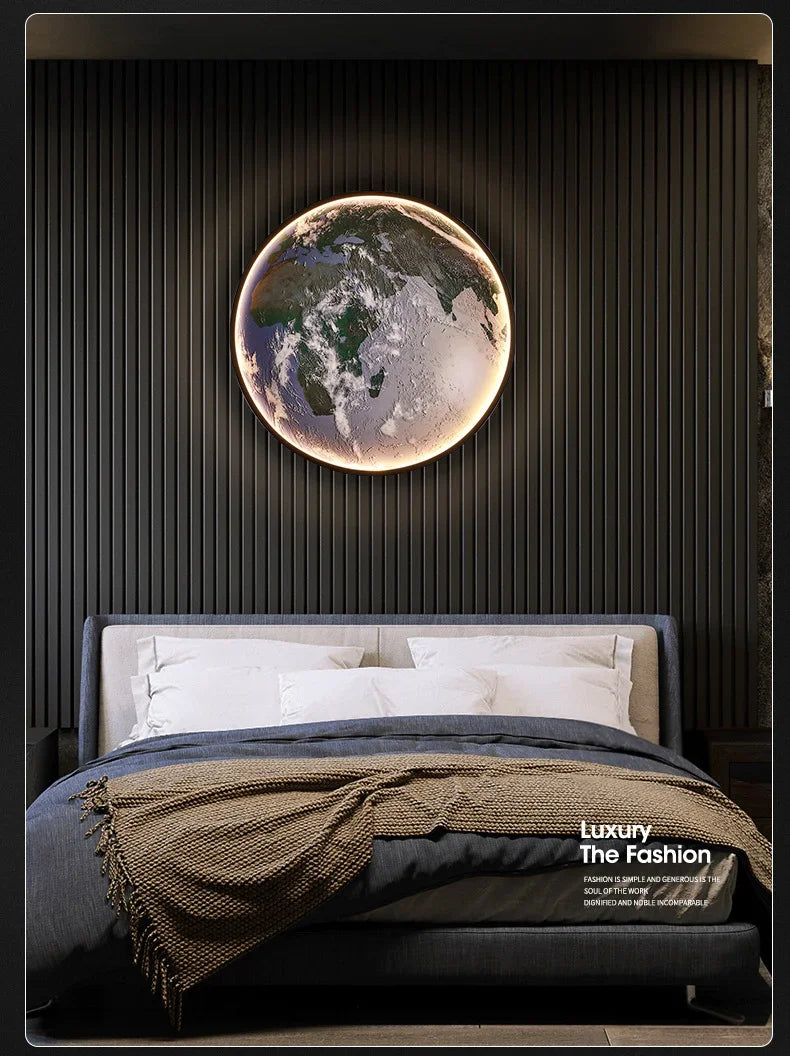 Dlight Decor Planet Mural Wall Light for Interiors Wall Art