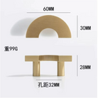 Solid Brass Acrylic Cabinet Handles and Knobs – Elegant Pulls for Drawers Dressers and Bathroom Furniture Brass Knobs