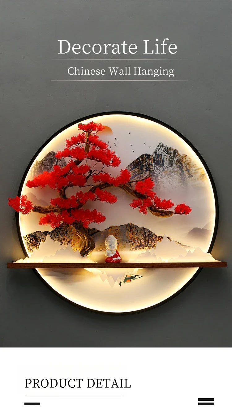 Dlight Decor Round 3D LED Wall Art Light Wall Art