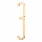 Solid Brass Alphabet Letters and Numbers – Adhesive DIY Door Decor for Home Hotel and Baby Names 3 / 100mm height Brass