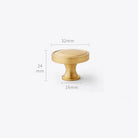 Gold Brass Dresser Handles – Modern Cabinet Pulls and Drawer Knobs for Kitchen and Furniture 32mm knob Handles