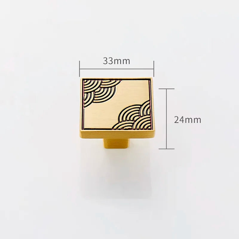 Antique Style Brass Furniture Handles – Vintage Cabinet Wardrobe and Drawer Knobs gold 33mm Handles