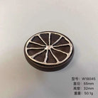 Handmade Wood and Alloy Flower Knob Handles – Artistic Drawer and Cabinet Pulls for Furniture W18045 knob