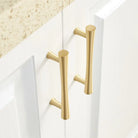 Gold Brass Dresser Handles – Modern Cabinet Pulls and Drawer Knobs for Kitchen and Furniture Handles