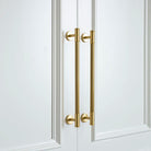 Gold Brass Vertical Linear Cabinet Handles – American-Style Wardrobe and Bar Pulls Handles