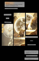 Dlight Decor Luminous Wall Clock with Elegant Glow Wall Art