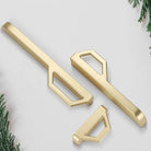 Gold and Pearl Grey Cabinet Handles - Modern Zinc Alloy Pulls for Kitchen and Furniture Handles