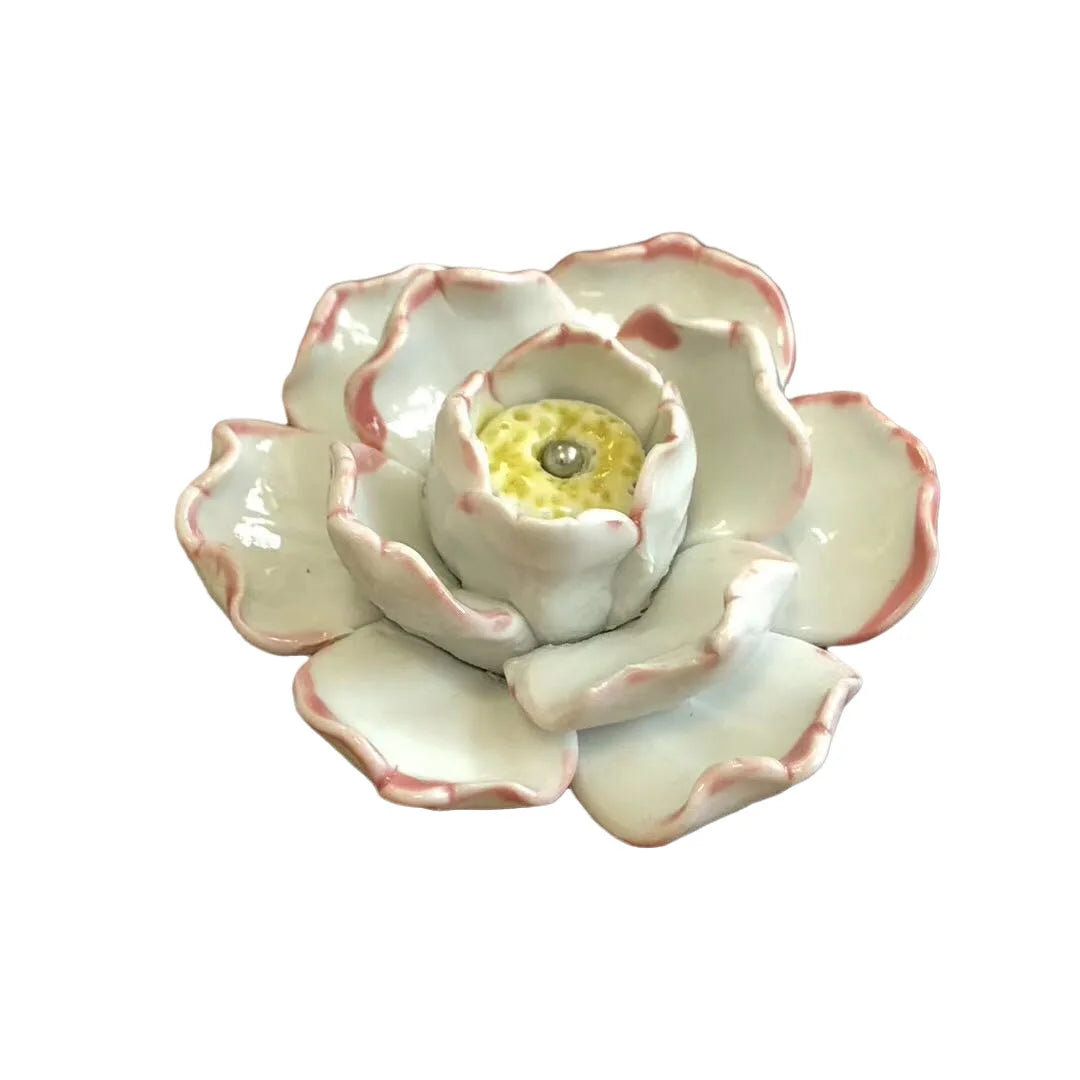 Handmade Ceramic Flower Knobs – Creative Cabinet and Drawer Knobs for Furniture Accessories Knobs