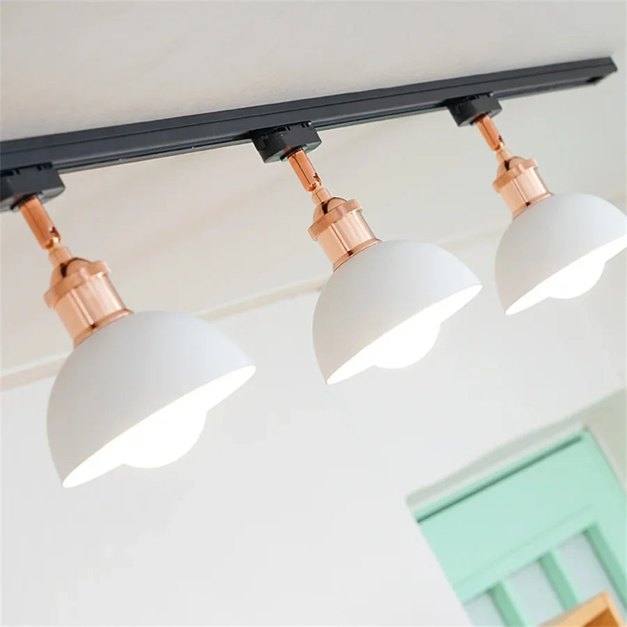 E27 Nordic LED Track Light - Adjustable Spotlight for Commercial and Residential Spaces ceiling light