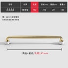Modern Double-Color Cabinet Handles - Zinc Alloy Drawer Pulls for Cupboards and Furniture Gold white 192mm Handles