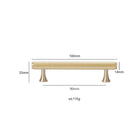 Gold Knurled Brass Kitchen Cabinet Handles – T-Bar Drawer Pulls and Copper Knobs (14mm Diameter) 9001-100 / 1 piece