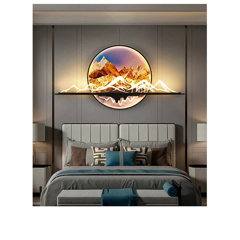 Dlight Decor Artistic Landscape Wall Glow Lamp Wall Art