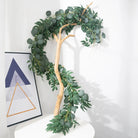 Dlight Decor 200cm Eucalyptus Vine with Willow Leaves for Hanging Decor