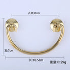 Antique Brass Arch Cabinet Pulls – Vintage Drawer Handles for Home Improvement Copper 80mm Pulls