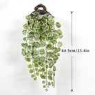 Dlight Decor 64cm Hanging Eucalyptus Vine with Apple Leaves 64.5cm White