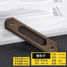 Antique Bronze Cabinet Handles - Retro Drawer Pulls Vintage Zinc Alloy Kitchen Hardware for Furniture Dresser and