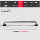Modern Double-Color Cabinet Handles - Zinc Alloy Drawer Pulls for Cupboards and Furniture Silver black 192mm Handles