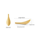 Golden Leaf Drawer Handles - Zinc Alloy Light Luxury Cabinet Knobs for Furniture Handles