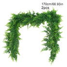 Dlight Decor 175cm Tropical Fern Vine Hanging Plant for Home and Garden Wall Decor 170cm 2pcs