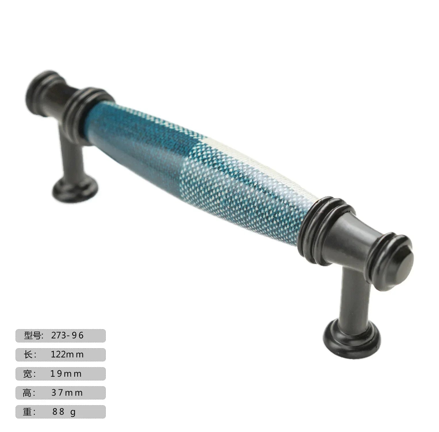 Precision Ceramic Cabinet Handles – American Style Plaid Knobs for Wardrobes and Kitchen Furniture 273-96 Handles