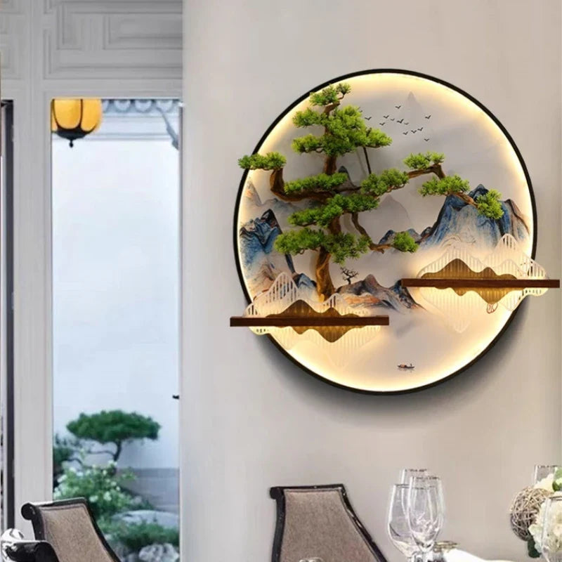 Dlight Decor Round 3D LED Wall Art Light Wall Art