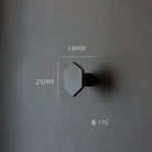 1 Piece - Mini Hexagon Gold Drawer Knob – Luxury Zinc Alloy Single Hole Handle for Cabinets and Doors knob