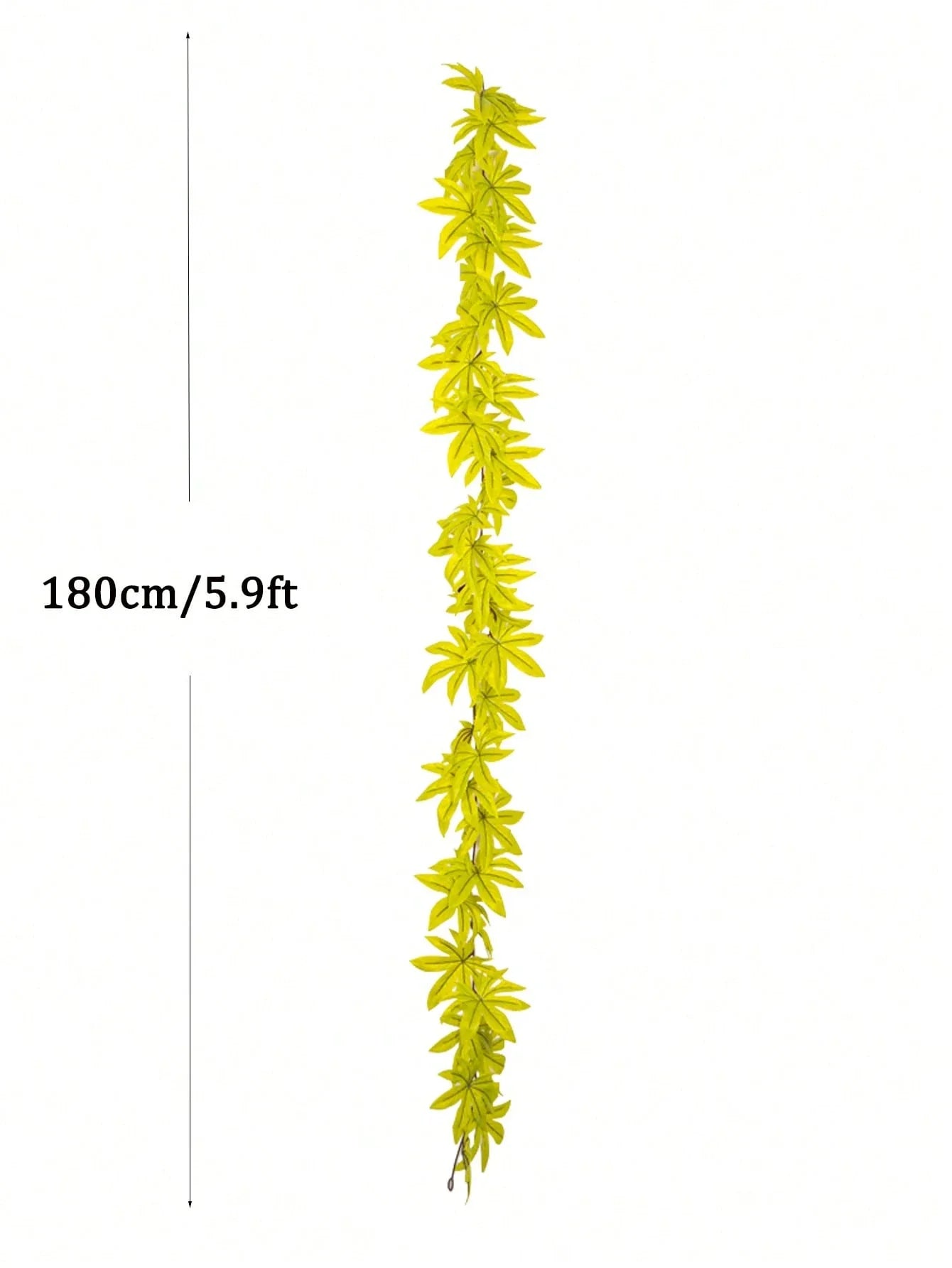 Dlight Decor 200cm Fall Maple Leaf Garland for Autumn and Halloween Decor 180cm Green