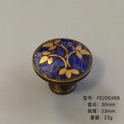 Ethnic Style Brass Art Handles – Vintage Cabinet and Drawer Pulls with Nepalese Craftsmanship FE2036B / 12XL Handles