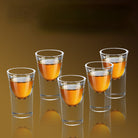 Dlight Decor 6pc 15ml Shot Glass Set – Thick Bottom Mini Liquor Cups 6pcs / 15ml
