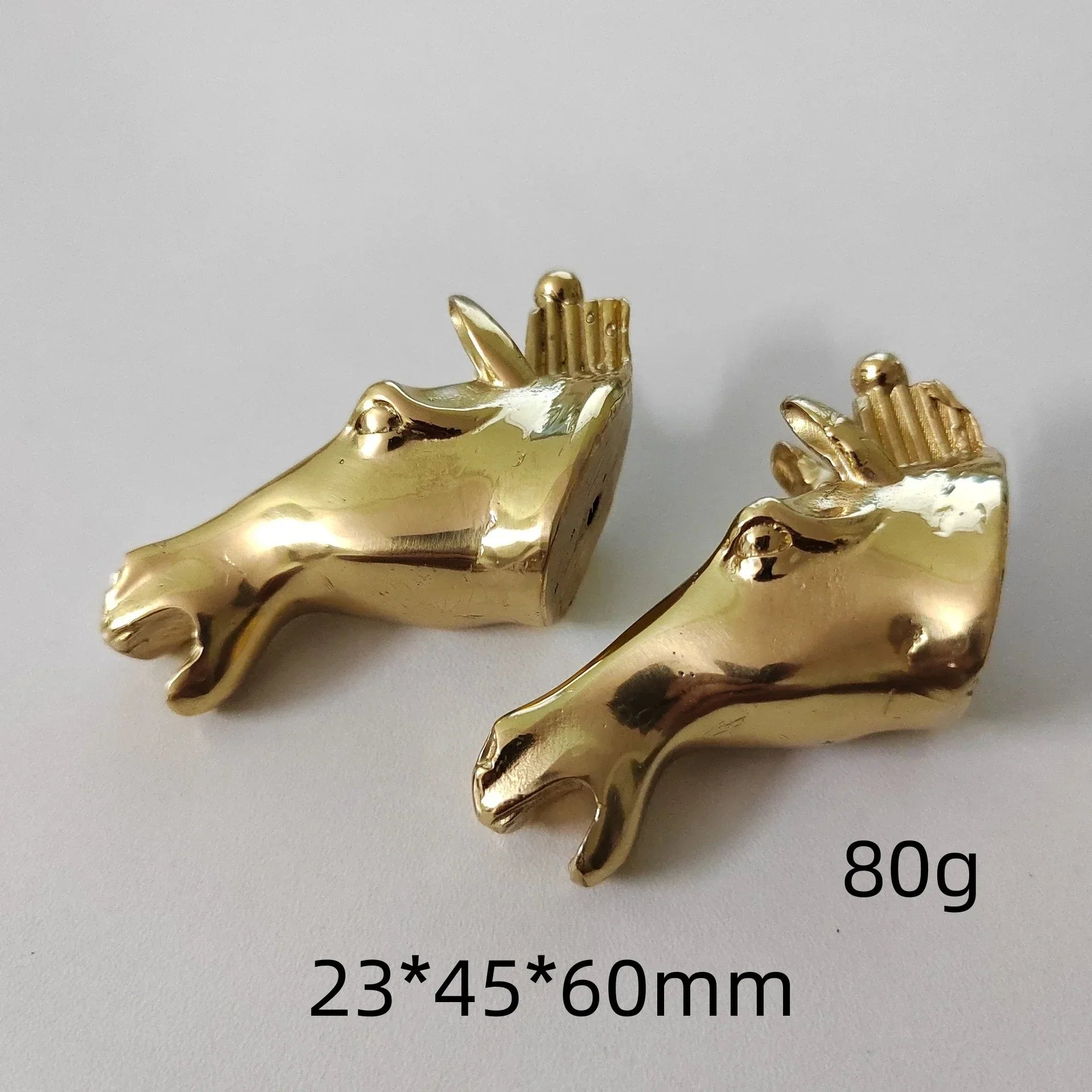 Luxury Brass Solid Handle Pure Copper Animal Shape High-grade Gold Wardrobe Dresser Drawer Cabinet Pulls Furniture