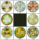 Tiffany Stained Glass Round Ultra - Thin Ceiling Lamp - Elegance For Balconies Corridors Bedrooms