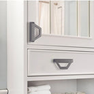 Gold and Pearl Grey Cabinet Handles - Modern Zinc Alloy Pulls for Kitchen and Furniture Handles