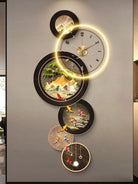 Dlight Decor Nine Fish Clock Wall Light Mural Wall Art