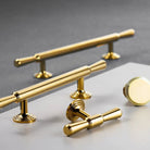 Chrome and Polished Gold Brass Furniture Handles – Modern Cabinet Drawer and Wardrobe Knobs Handles