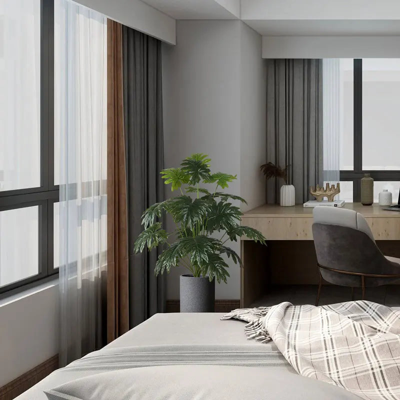 Dlight Decor 75cm Monstera Palm Tree with 24 Turtle Leaves