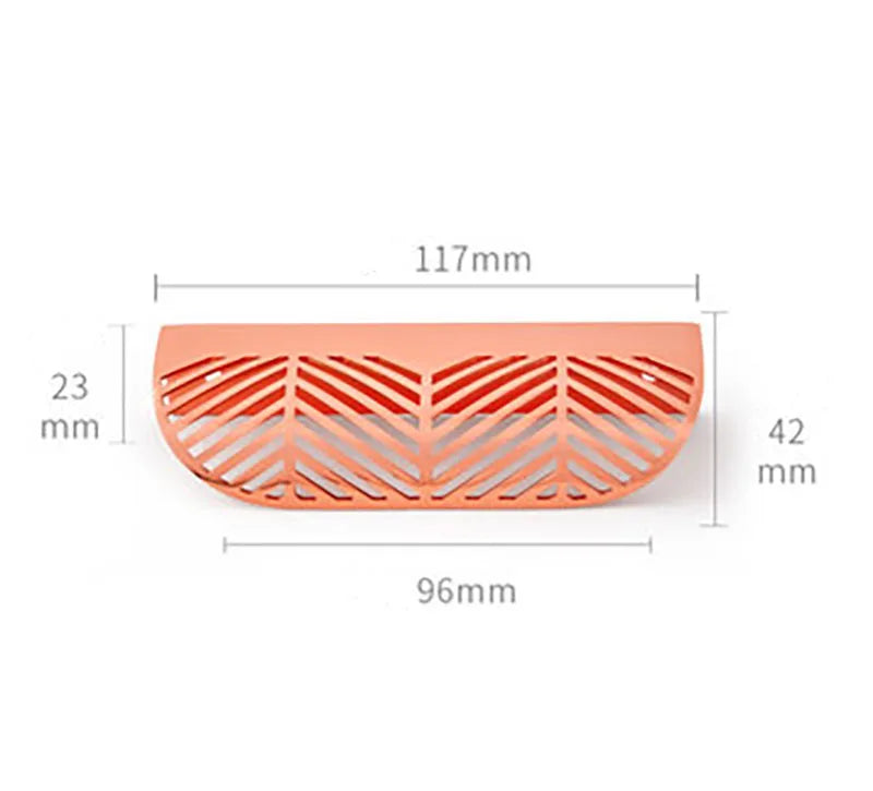 Leaf Shape Brass Handles – Hidden Knobs for Furniture Drawer Dresser and Wardrobe TS-3001-P117 Knob