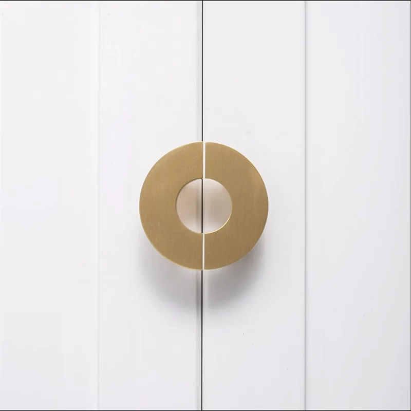 Solid Brass Acrylic Cabinet Handles and Knobs – Elegant Pulls for Drawers Dressers and Bathroom Furniture Knobs