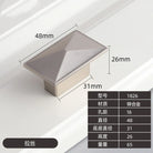 Modern Zinc Alloy Drawer Knobs - Single Hole Cabinet Handles for Dresser and Shoe Cabinets L Knobs