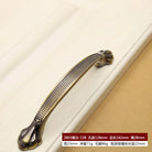 Retro Bronze Cabinet Handles - Antique Metal Kitchen Door Pulls and Wardrobe Knobs 128mm 2803-128mm Handles