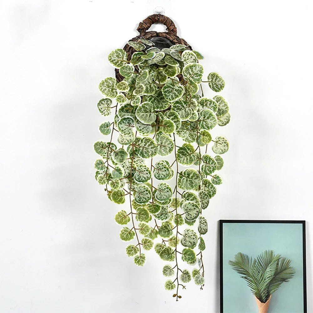 Dlight Decor 64cm Hanging Eucalyptus Vine with Apple Leaves
