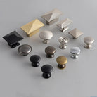 Modern Zinc Alloy Drawer Knobs - Single Hole Cabinet Handles for Dresser and Shoe Cabinets Knobs