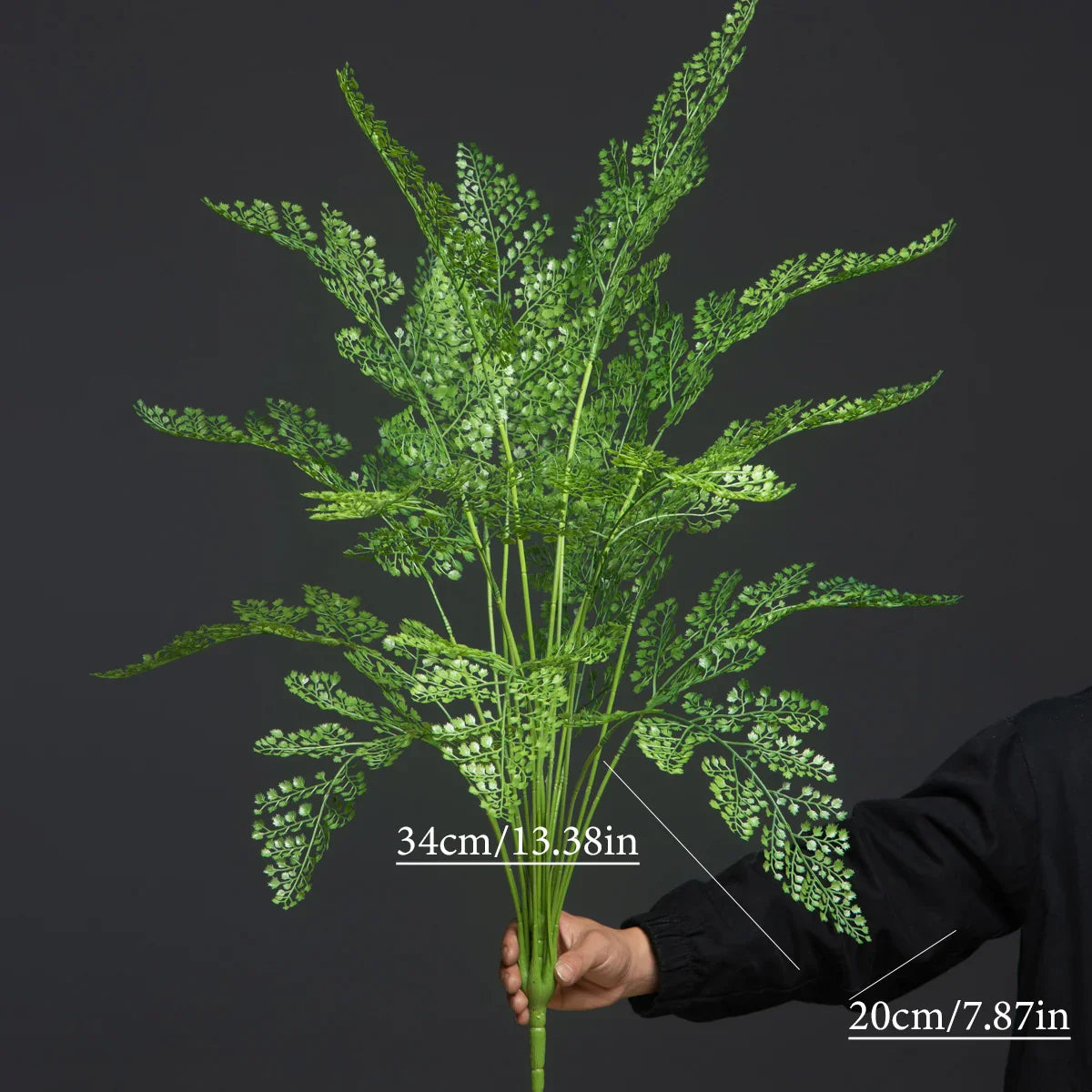 Dlight Decor 88cm Tropical Palm Monstera Plant with 18 Forks for Floor and Event Decor