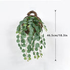 Dlight Decor Eucalyptus Begonia Vines for Hanging Garden and Wall Decor 46.5cm Frost Green