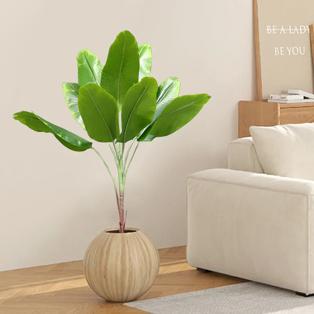 Dlight Decor 78cm Tall Tropical Monstera Plant with Banana Leaves