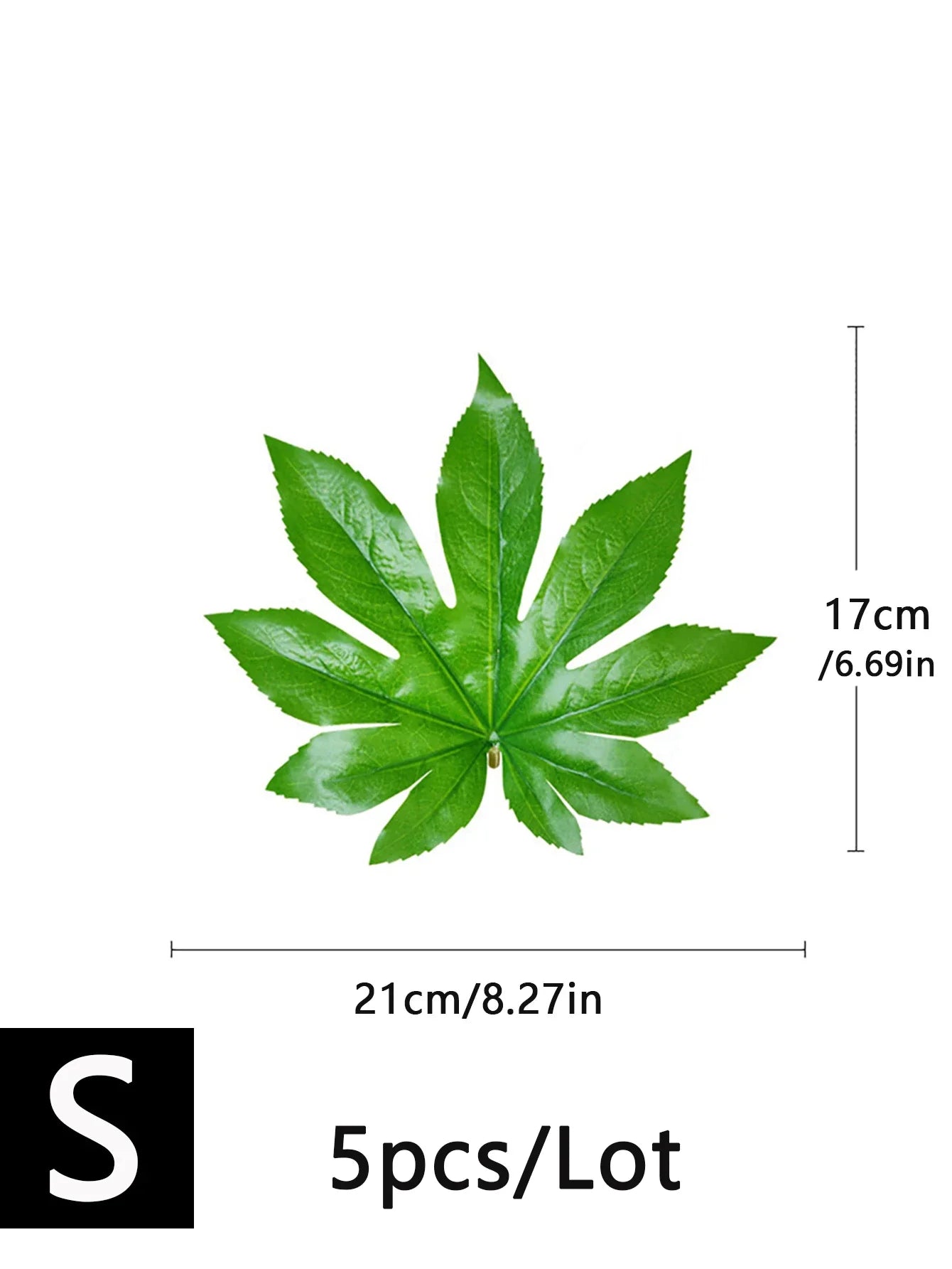 Dlight Decor 5 or 10pcs Tropical Fatsia Monstera Leaves for Table and Home Decor