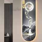 Dlight Decor Luminous Wall Clock with Elegant Glow F / 34x100cm Wall Art