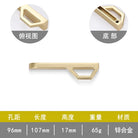 Gold and Pearl Grey Cabinet Handles - Modern Zinc Alloy Pulls for Kitchen and Furniture Gold drawing 96mm Handles