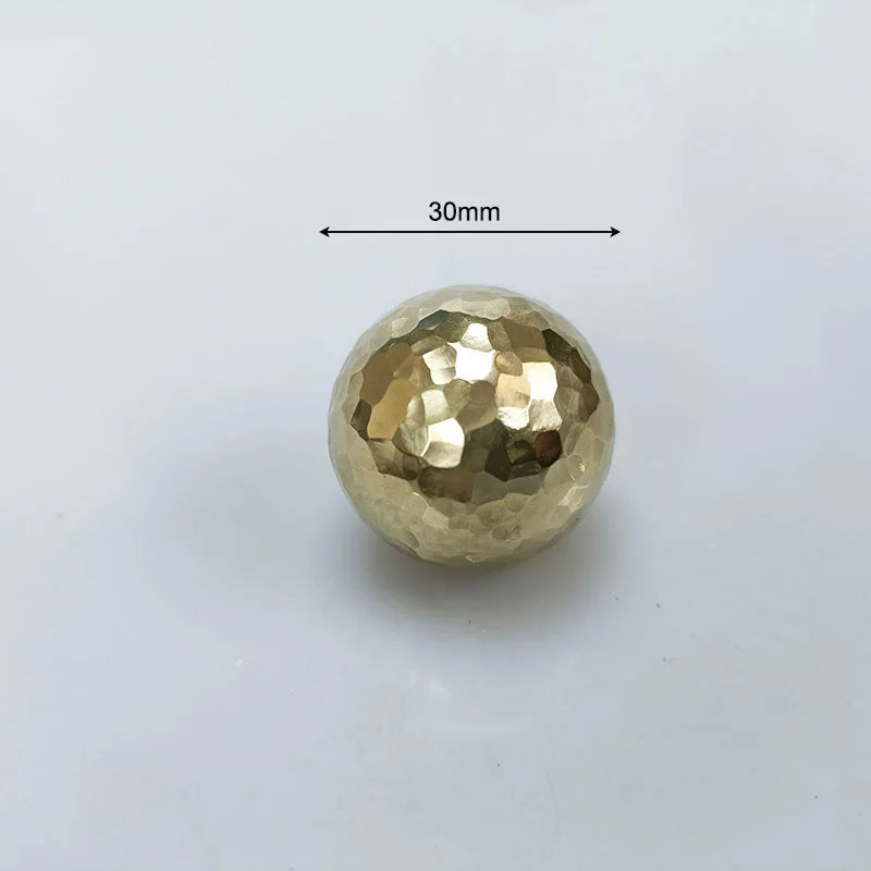 Hammered Brass Cabinet Handles – Light Gold Wardrobe Knobs and Drawer Pulls for American/Nordic Furniture TS0701 1.2